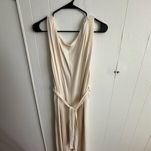 Max Studio Cream Sleeveless Maxi Dress